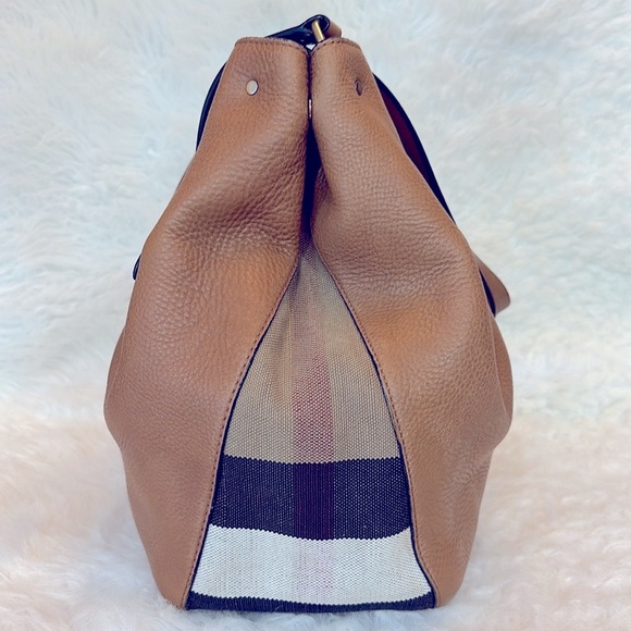 BURBERRY MAIDSTONE leather and nova check shoulder bag - Picture 8 of 15